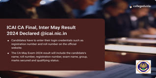 ICAI CA Final, Inter Result 2024 Out @icai.nic.in; Get Toppers List & Direct Link Here